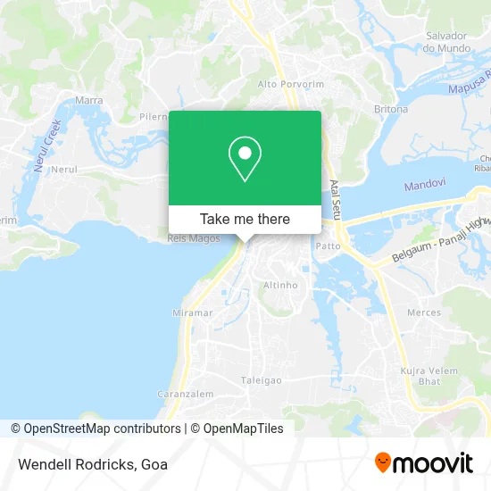 Wendell Rodricks map