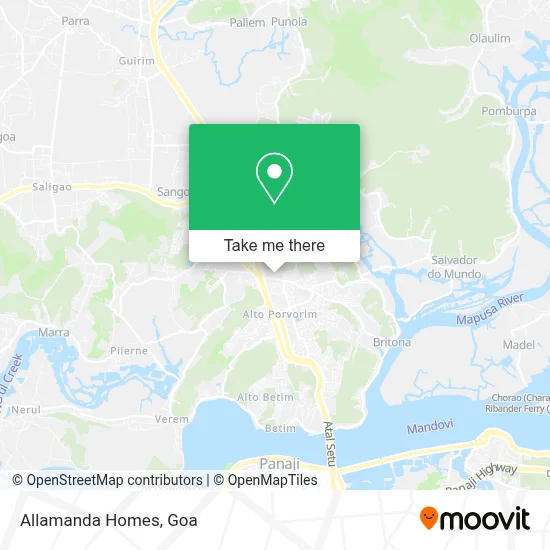 Allamanda Homes map