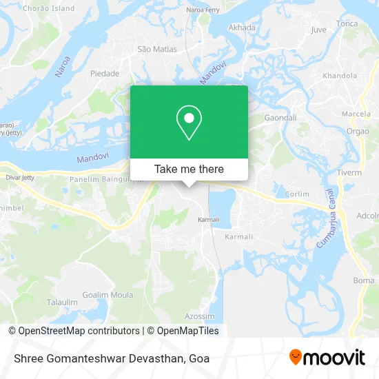 Shree Gomanteshwar Devasthan map