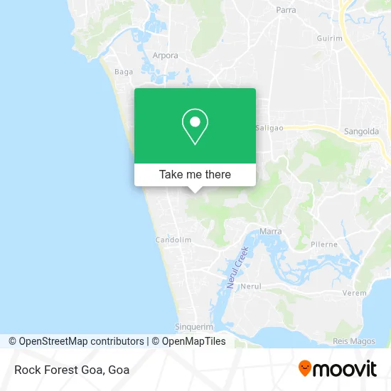 Rock Forest Goa map