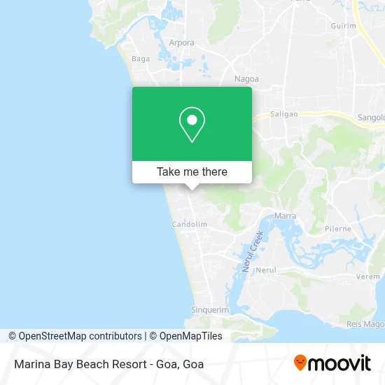 Marina Bay Beach Resort - Goa map