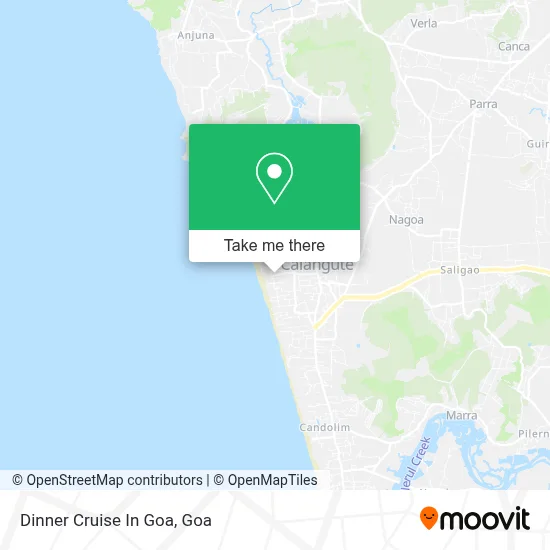 Dinner Cruise In Goa map