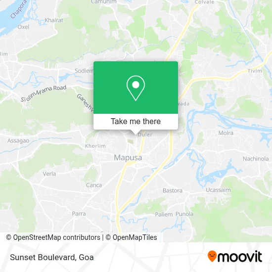 Sunset Boulevard map
