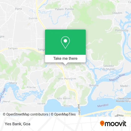 Yes Bank map