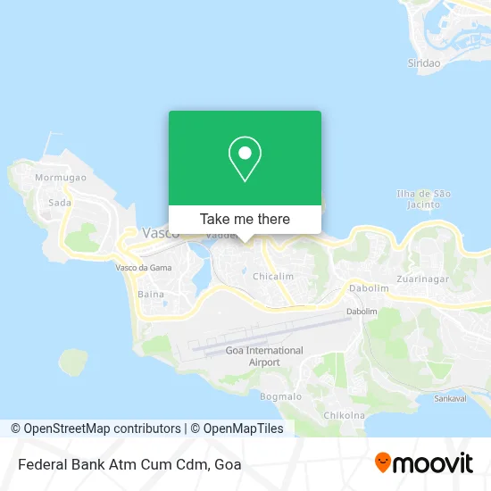 Federal Bank Atm Cum Cdm map