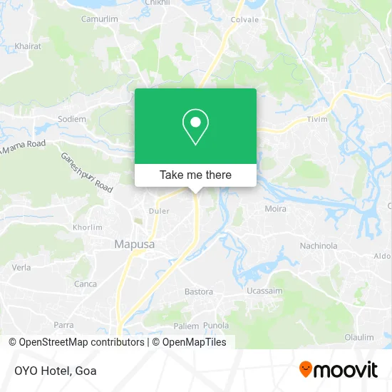 Oyo Hotel map