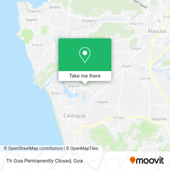 Th Goa Permanently Closed map
