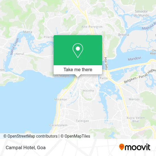 Campal Hotel map