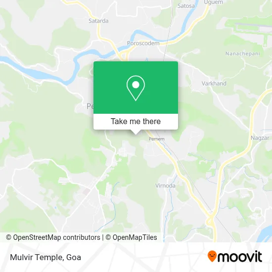 Mulvir Temple map