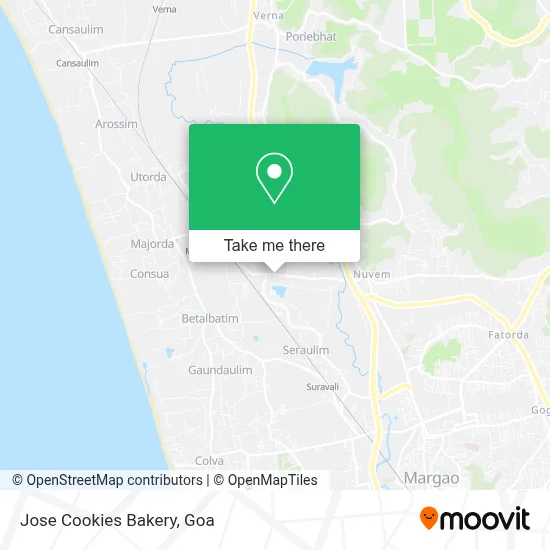 Jose Cookies Bakery map