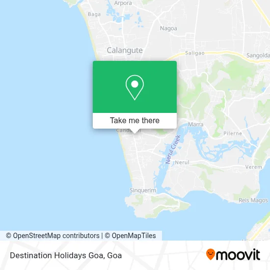 Destination Holidays Goa map