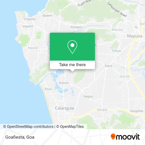 Goafiesta map
