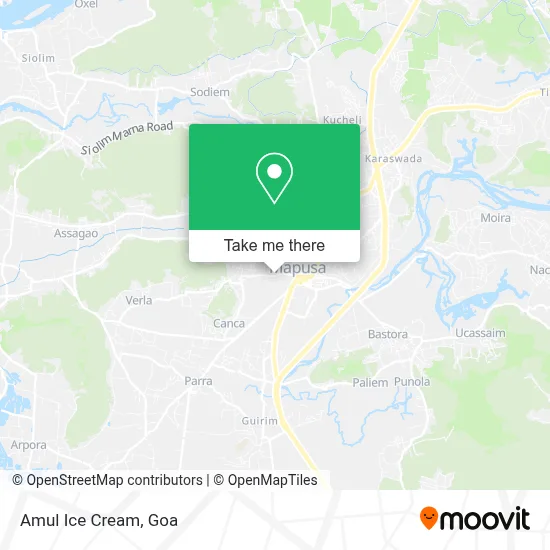 Amul Ice Cream map