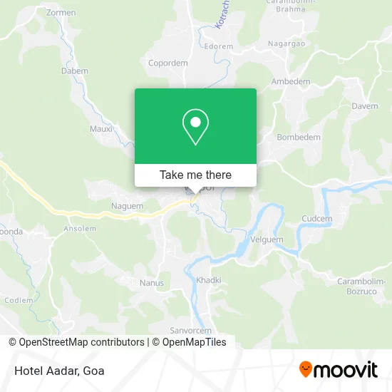 Hotel Aadar map