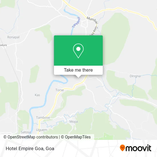Hotel Empire Goa map