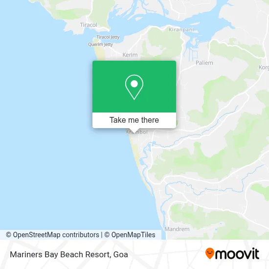 Mariners Bay Beach Resort map