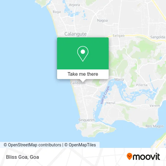 Bliss Goa map