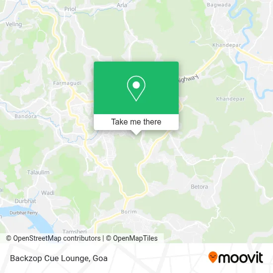 Backzop Cue Lounge map