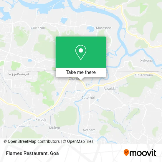 Flames Restaurant map