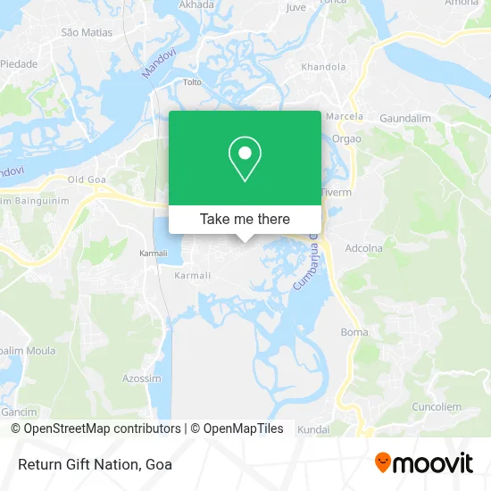 Return Gift Nation map