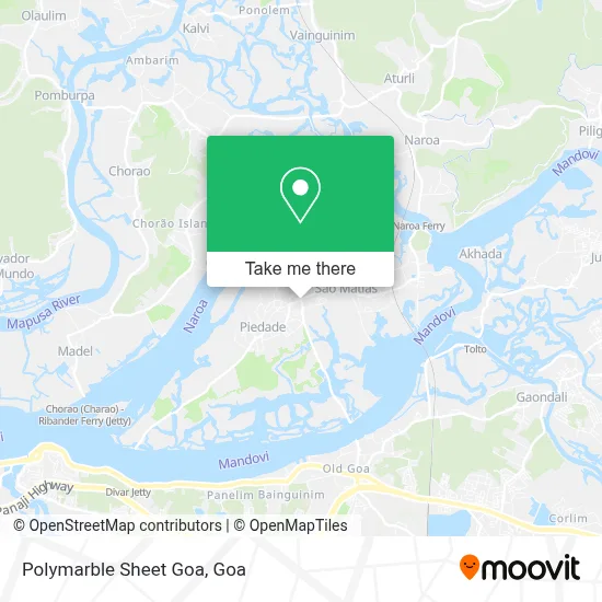 Polymarble Sheet Goa map