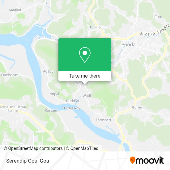 Serendip Goa map