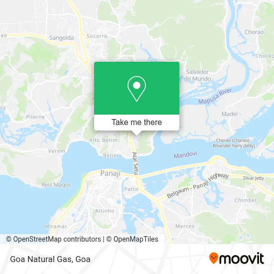 Goa Natural Gas map