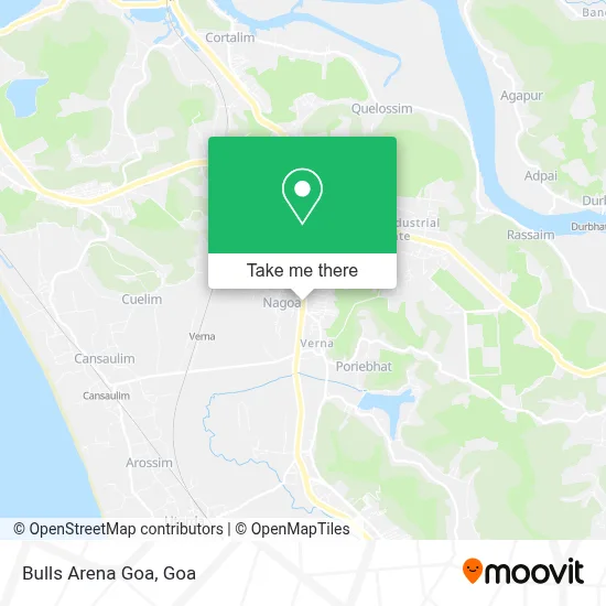 Bulls Arena Goa map