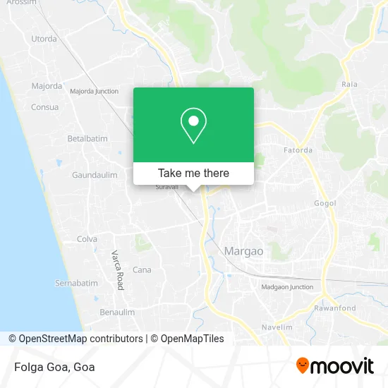 Folga Goa map
