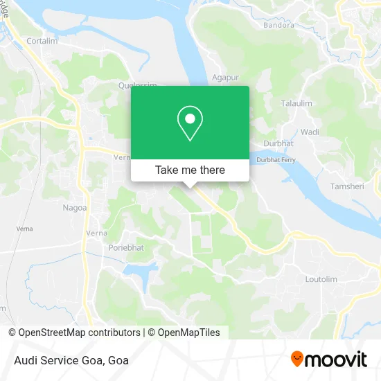 Audi Service Goa map