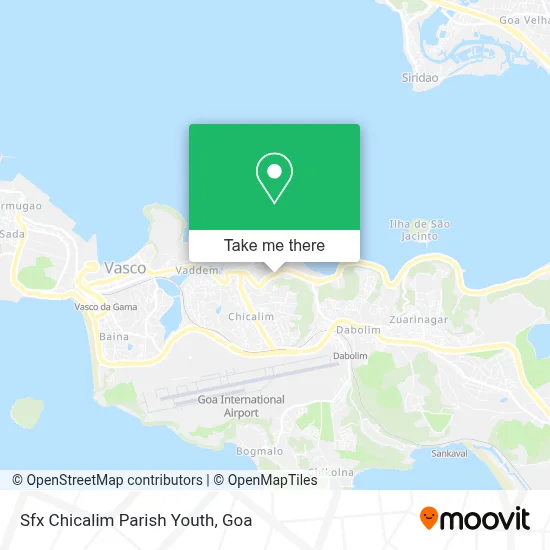 Sfx Chicalim Parish Youth map