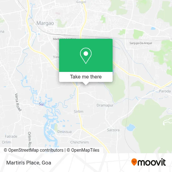 Martin's Place map