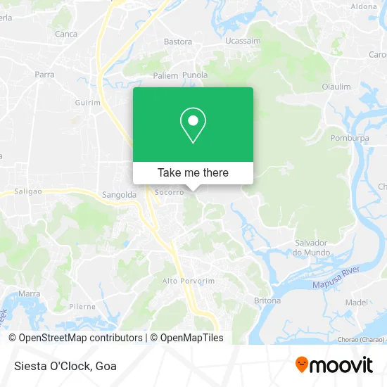 Siesta O'Clock map