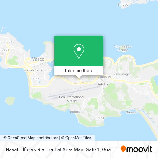 Naval Officers Residential Area Main Gate 1 map