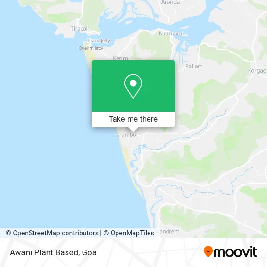 Awani Plant Based map