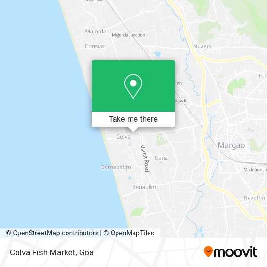 Colva Fish Market map