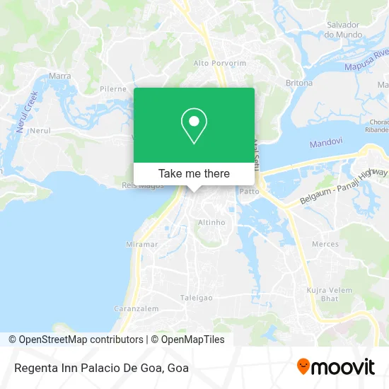 Regenta Inn Palacio De Goa map