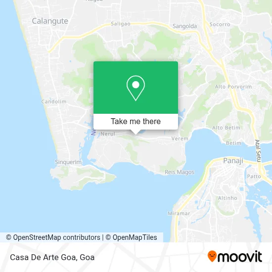 Casa De Arte Goa map