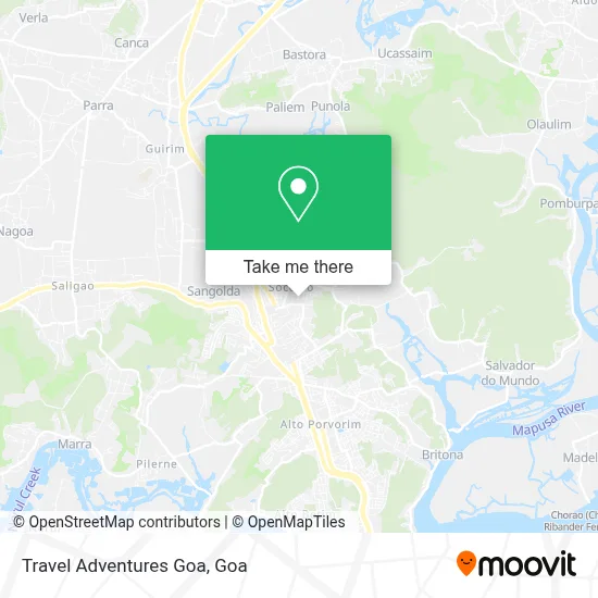 Travel Adventures Goa map