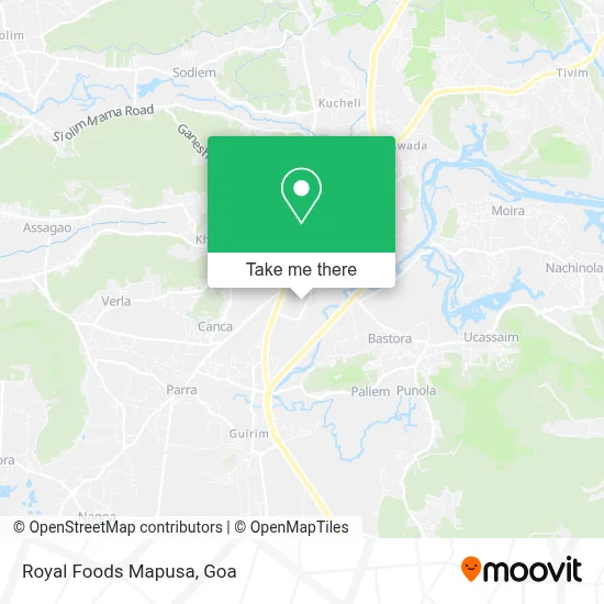 Royal Foods Mapusa map