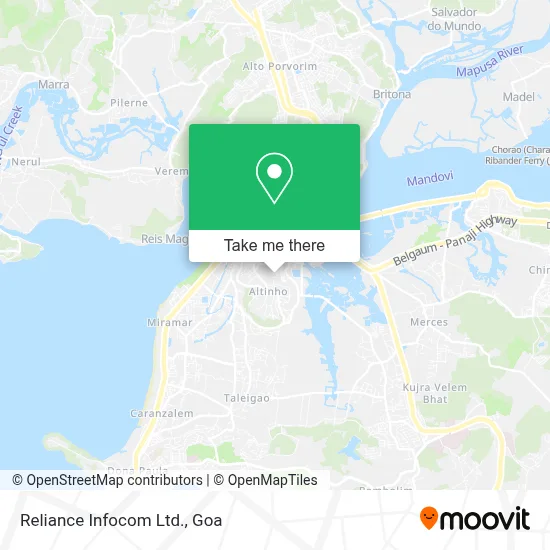 Reliance Infocom Ltd. map