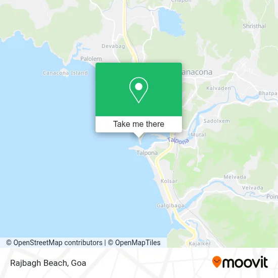 Rajbagh Beach map