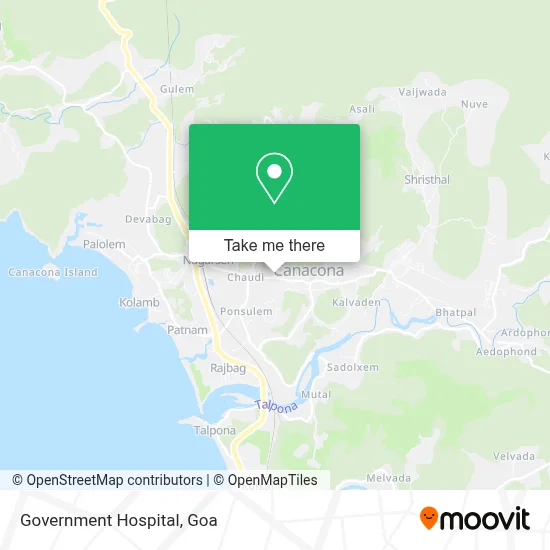 Government Hospital map