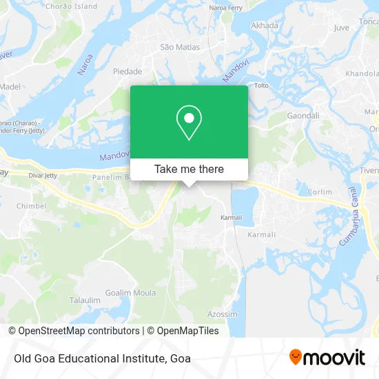 Old Goa Educational Institute map