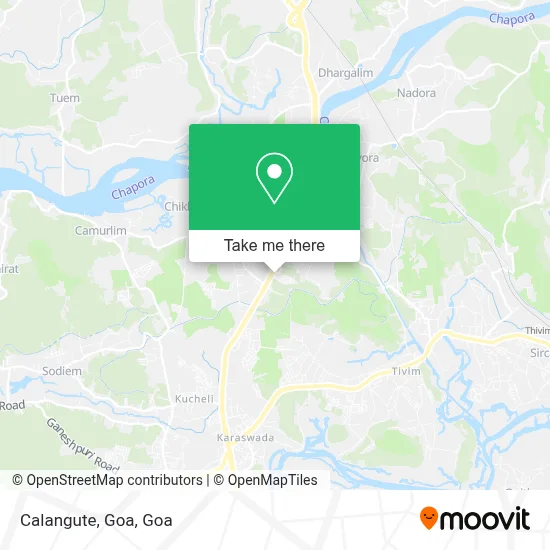 Calangute, Goa map