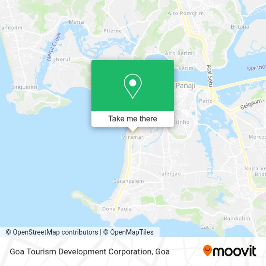 Goa Tourism Development Corporation map