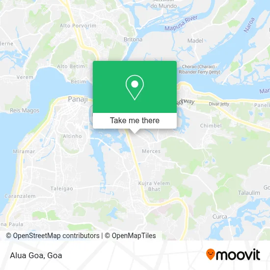 Alua Goa map