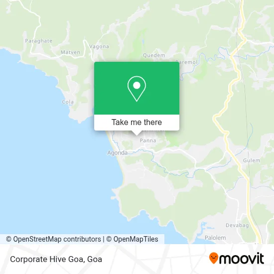 Corporate Hive Goa map