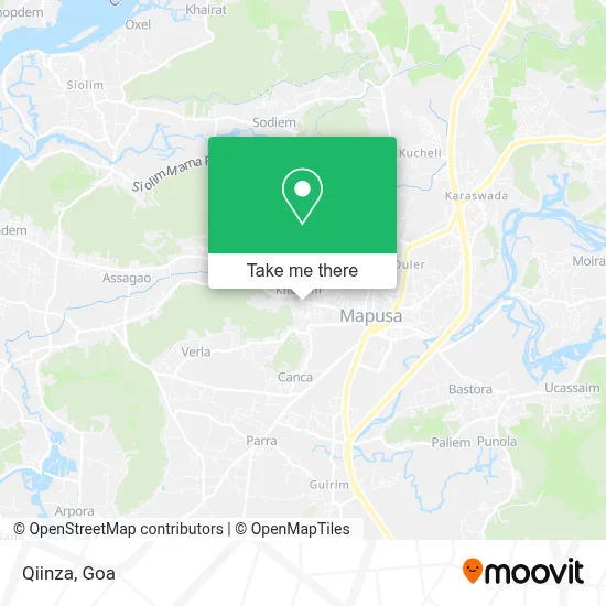 Qiinza map