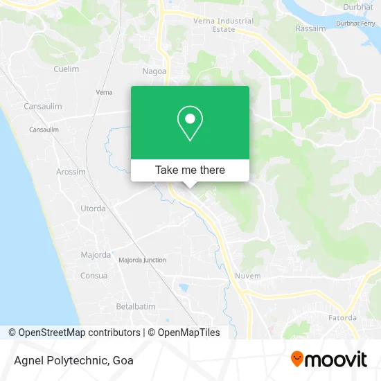 Agnel Polytechnic map